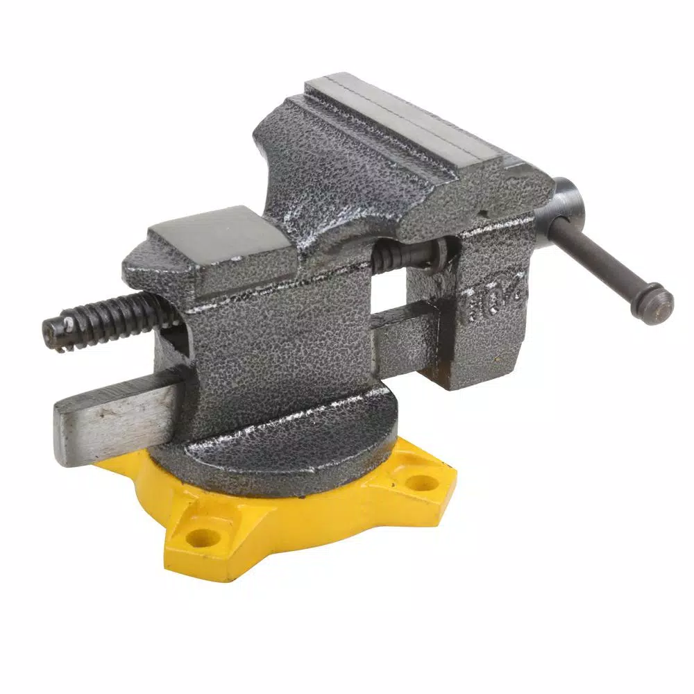 Olympia Tools 4 in. Bench Vise with Swivel Base and Anvil