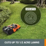 Worx Landroid 20V Robotic Lawn Mower with GPS Module, Brushless Motors & WiFi App, Cuts up to 1/2 Acre thumbnail 6