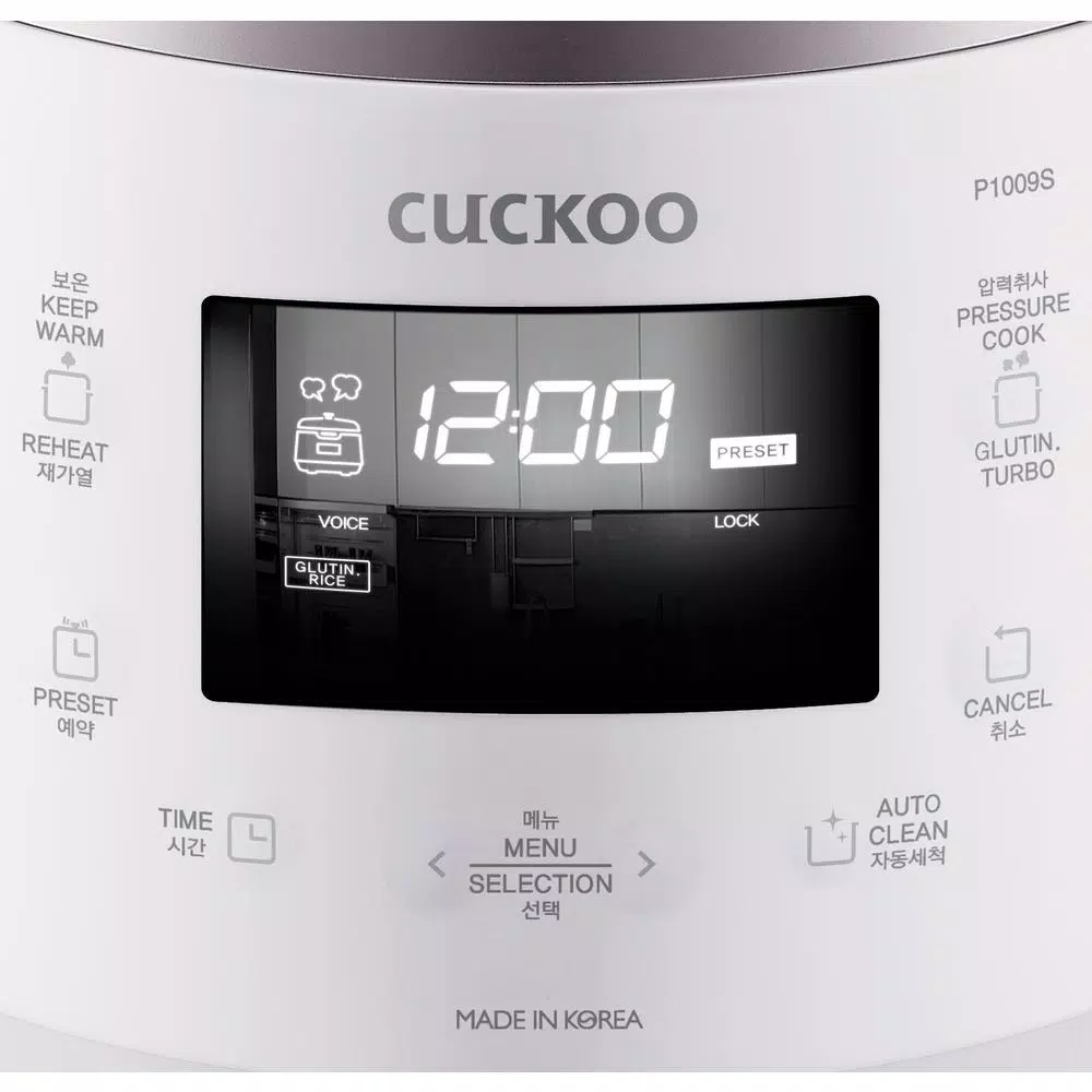 Cuckoo 10-Cup High Pressure Rice Cooker, CRP-P1009SW, White