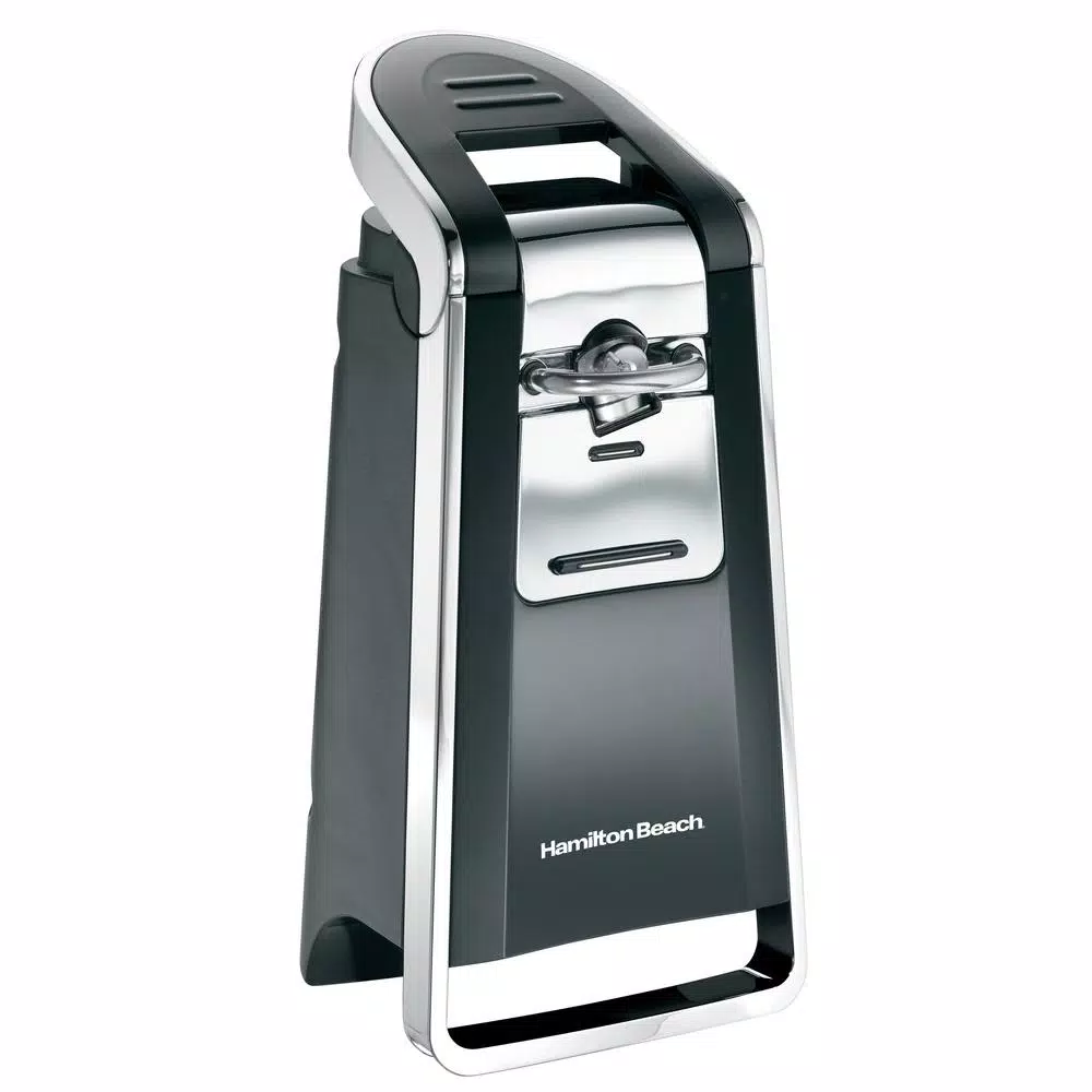 Hamilton Beach Smooth Touch Electric Can Opener, Black and Chrome
