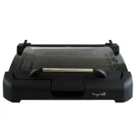 MegaChef 165 sq. in. Reversible Indoor Grill and Griddle with Removable Glass Lid, Black thumbnail 8