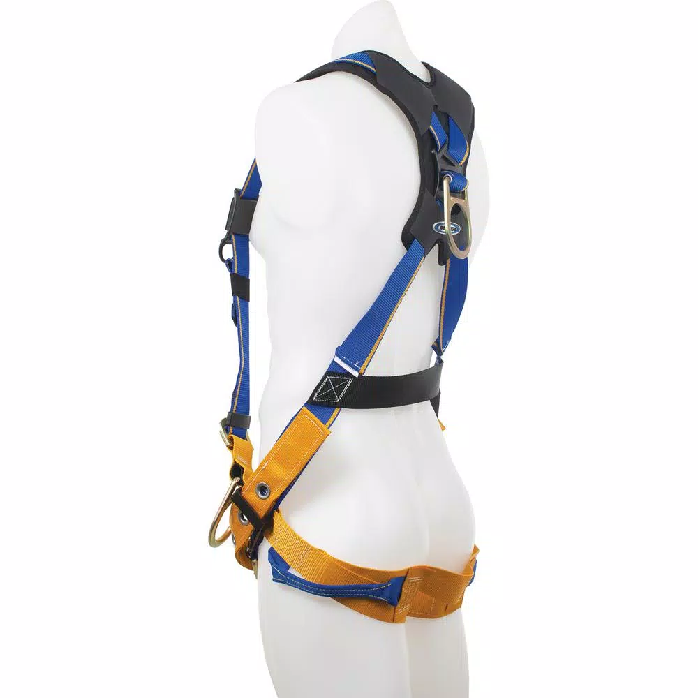 Werner Blue Armor 1000 Positioning Harness, 3 D-Rings, XL, Blue