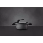 BergHOFF GEM Stay Cool 1 qt. Cast Aluminum Nonstick Casserole Dish with Glass Lid, Gray thumbnail 4