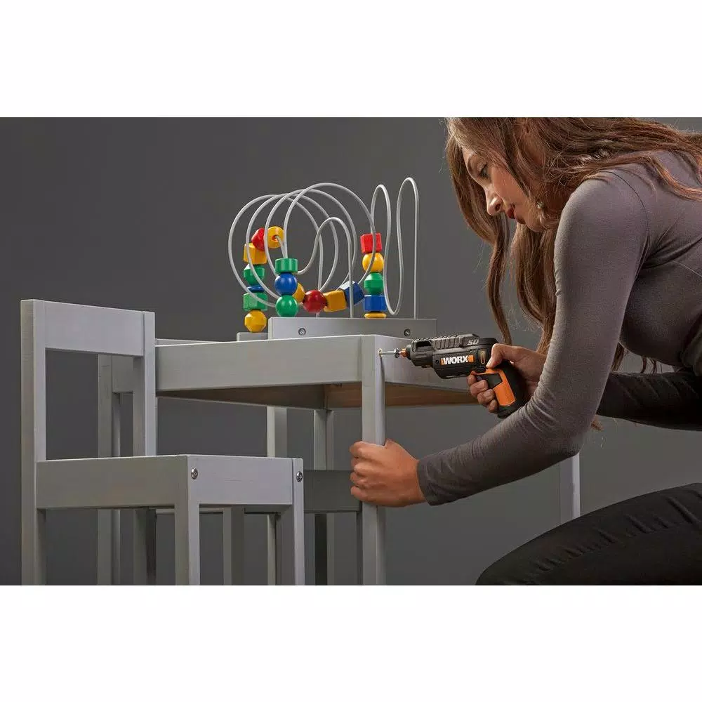 Worx 4V Lithium-Ion Semi-Automatic Cordless Driver with 12-Bit Revolving Cartridge System