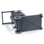 Carlisle Short Platform Janitorial Cart with 25 Gal. Collection Bag and 3 Shelves thumbnail 2