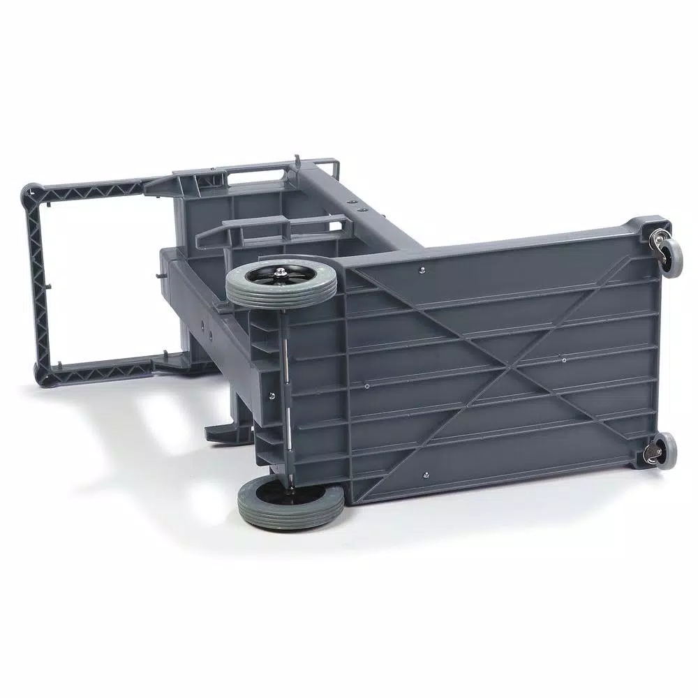 Carlisle Short Platform Janitorial Cart with 25 Gal. Collection Bag and 3 Shelves