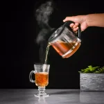 Ovente 3.4-Cup Glass Tea Kettle with Loose-Leaf Tea Infuser, Compatible with KG612S (FGK27B) thumbnail 2