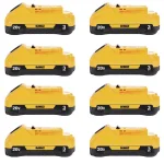 DEWALT 20V MAX Compact Lithium-Ion 3.0 Ah Battery Pack, 8-Pack thumbnail 1