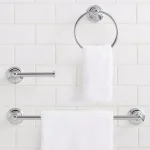 Glacier Bay Tennyson 3-Piece Chrome Bath Hardware Set with 18 in. Towel Bar, Towel Ring, and Toilet Paper Holder thumbnail 3