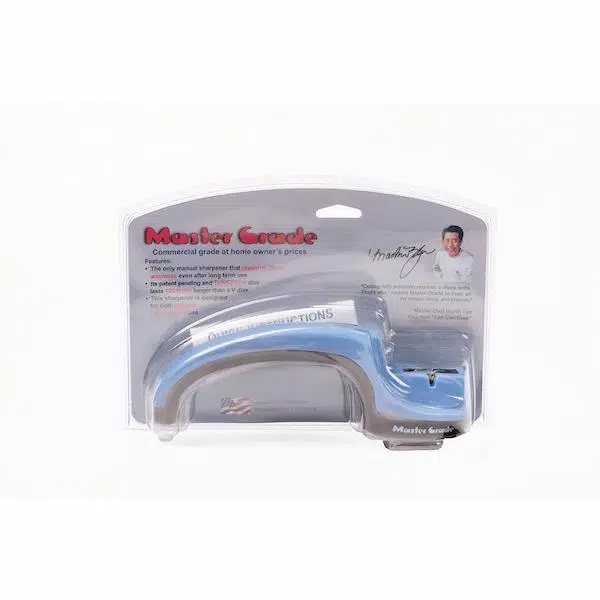 Master Grade Heavy-Duty Tungsten Manual Knife Sharpener - Blue