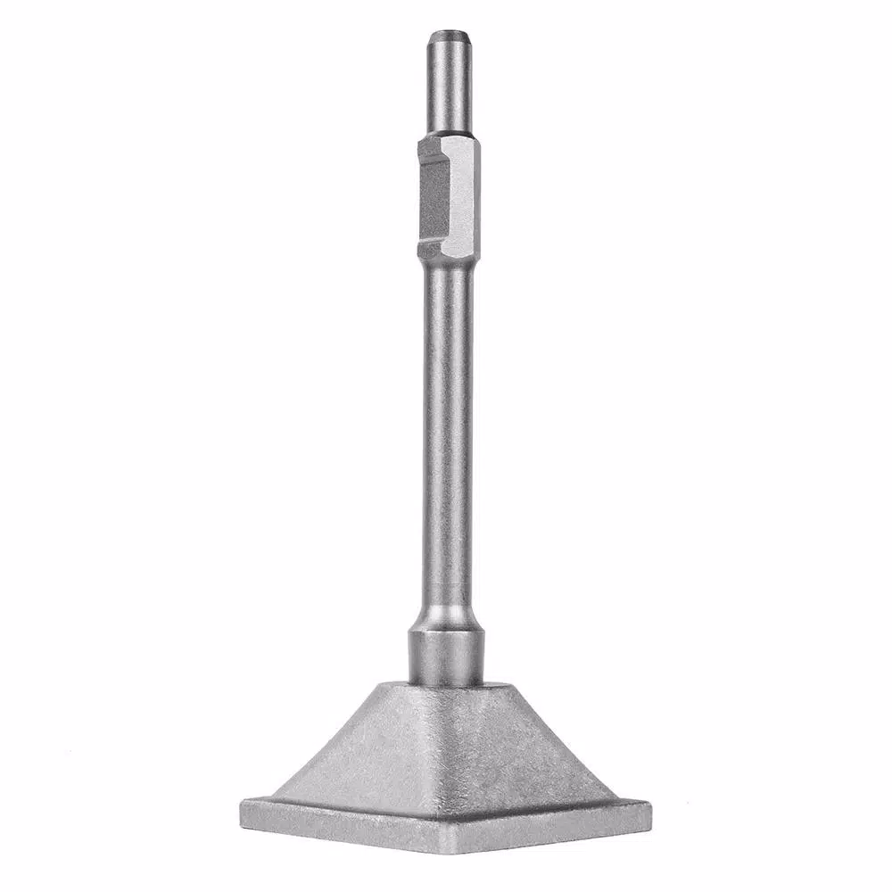 Stark 1-1/8 in. Hex Steel Tamper Shank and Plate for Electric Demolition Jack Hammers