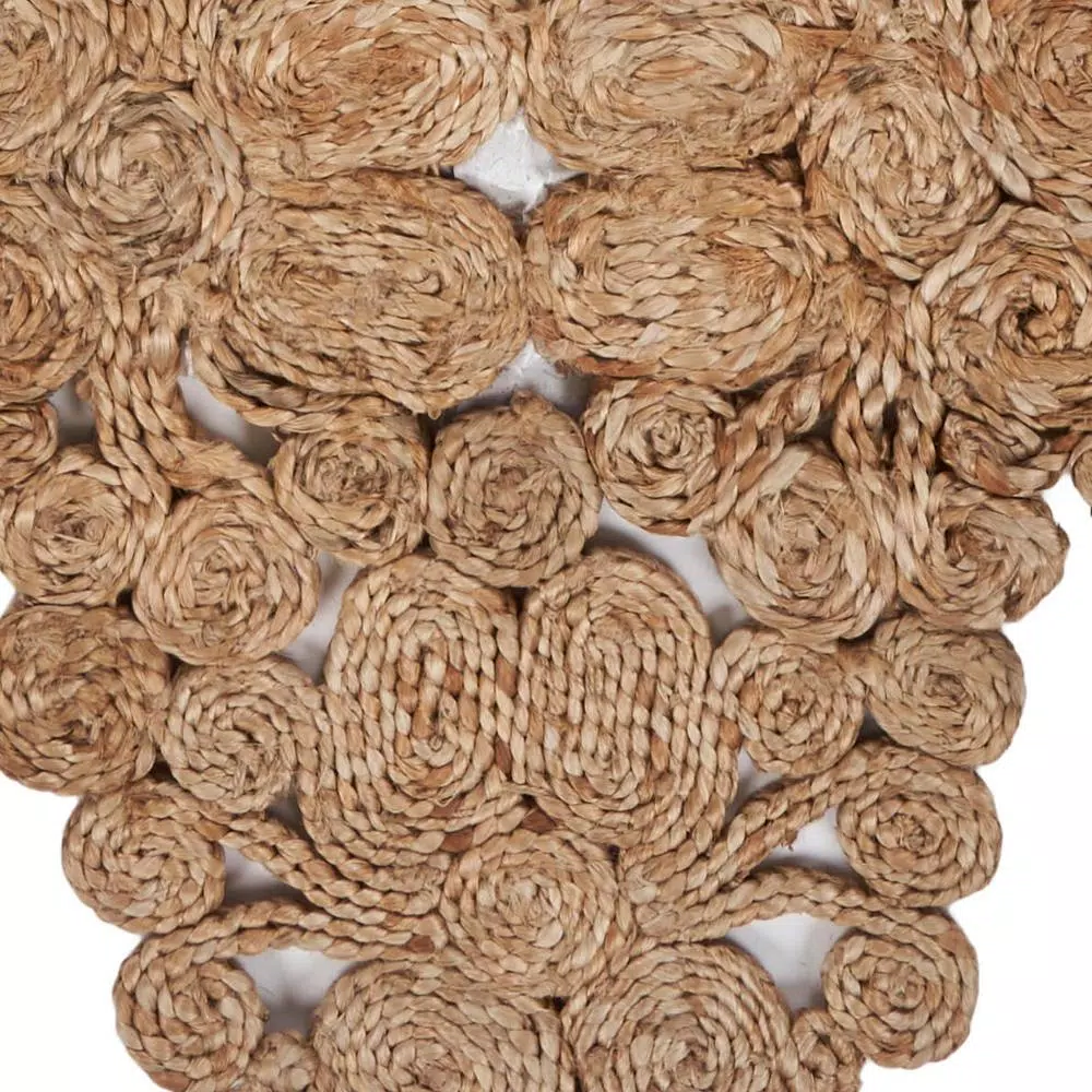LR Resources Natural Jute Rectangle Indoor Table Runner - 16 in. x 80 in. - Bohemian Farmhouse Decor