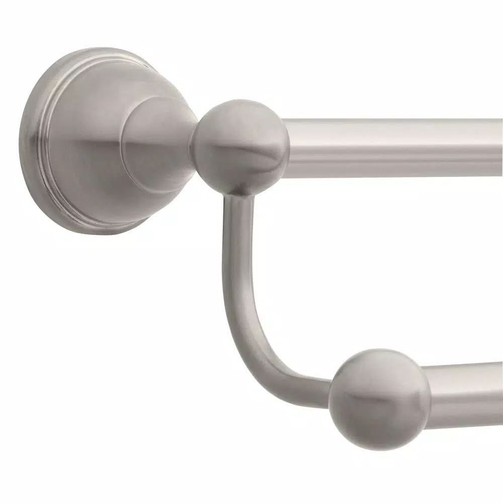 Glacier Bay Mandouri Series 24 in. Double Towel Bar, Brushed Nickel Aluminum