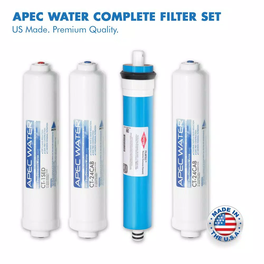 APEC Water Systems APEC RO-QUICK90 4-Stage Under-Sink Reverse Osmosis Drinking Water Filtration System