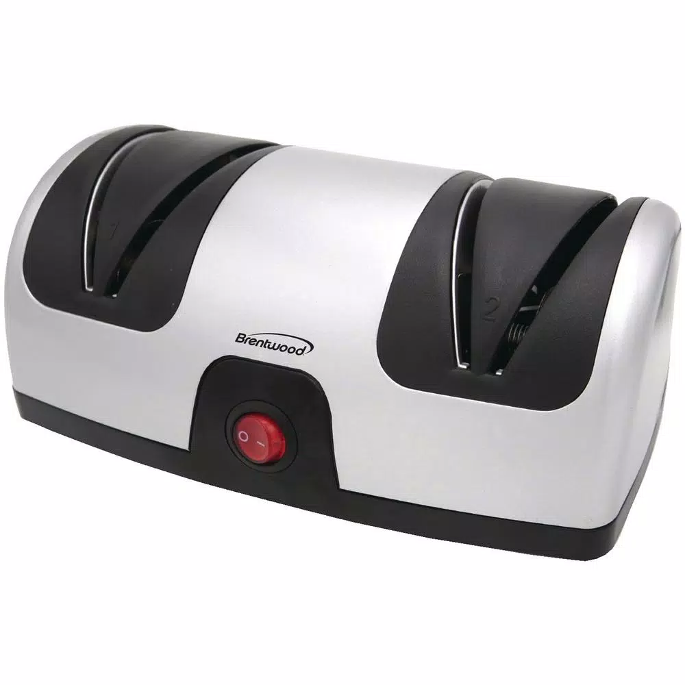 Brentwood Appliances TS-1001 2-Stage Electric Knife Sharpener with Diamond Abrasive