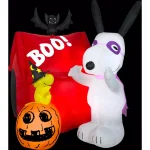 Gemmy 6 ft. Snoopy Dog House Halloween Airblown Inflatable Decor thumbnail 1