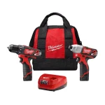 Milwaukee M12 12V Lithium-Ion 3-Tool Combo Kit with Drill/Driver, Impact Driver, and Oscillating Multi-Tool thumbnail 2