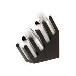 Mind Reader 4-Compartment Stainless Steel Cup and Lid Organizer, Black thumbnail 3