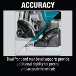 Makita 18V X2 LXT Brushless 6-1/2 in. Plunge Circular Saw with AWS (Tool Only) thumbnail 8