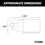 CURT 7-Way RV Blade Connector Plug, Trailer Side, Black Plastic thumbnail 6