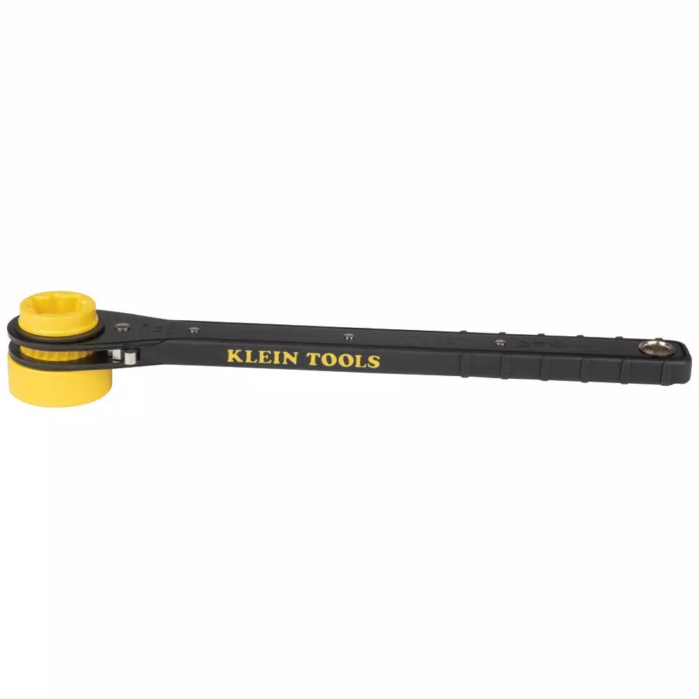 Klein Tools Slim Ratcheting Lineman's Wrench, 4-in-1 Multi-Size Utility Tool