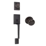 Delaney Capri Tuscany Bronze Single Cylinder Deadbolt Entry Door Handleset thumbnail 1