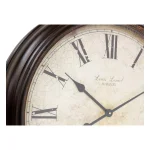 Aspire Home Accents Emmaline Distressed Brown Round Wall Clock - Oversized Romanesque Iron Frame thumbnail 3