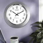 La Crosse Technology 14 in. Atomic Analog Wall Clock with Chrome Rim and 4 US Time Zones thumbnail 4