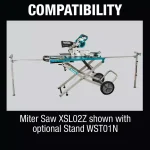 Makita 18V X2 LXT Brushless 7-1/2 in. Dual Slide Compound Miter Saw (Tool-Only) thumbnail 6