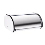 Honey-Can-Do Retro White Rolltop Bread Box - Steel Kitchen Storage Container thumbnail 4