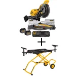 DEWALT 12 in. FLEXVOLT Brushless Sliding Compound Miter Saw Kit with Rolling Stand thumbnail 1