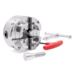 WEN 3.75 in. 4-Jaw Self-Centering Keyed Scroll Chuck with 1 in. x 8TPI Thread thumbnail 1