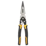 DEWALT 8 in. Compound Action Long Nose Pliers thumbnail 1