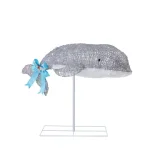 Home Accents Holiday 3.5 ft LED Dolphin Yard Decoration with 80 White Lights thumbnail 3