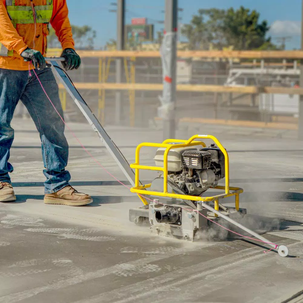 Tomahawk Power TFS6H Early Entry Walk Behind Concrete Saw with 3.5 HP Honda GX120 Engine, 6 in. Blade