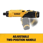 DEWALT 8V MAX Cordless Gyroscopic Screwdriver Kit with 1.0 Ah Battery, Charger & Bag thumbnail 5