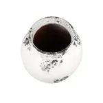 LITTON LANE Black and White Stoneware Floor Vase - 40 Inch Textured Decorative Ceramic Vase thumbnail 5