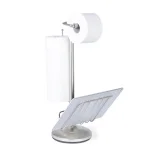 Better Living Satin Nickel Toilet Paper Holder and Organizer Caddy with Magazine Rack thumbnail 1