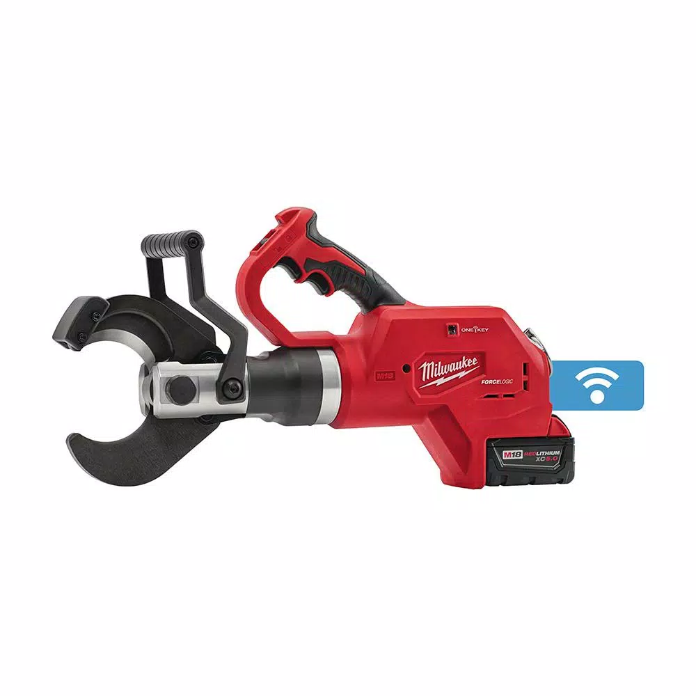 Milwaukee M18 FORCE LOGIC 3 in. Underground Cable Cutter Kit with 5.0 Ah Battery and Charger