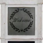 FirsTime & Co. FirsTime and Co. 34.5 in. x 16 in. Whitewash Wreath Chalkboard Memo Board, Farmhouse Style thumbnail 4