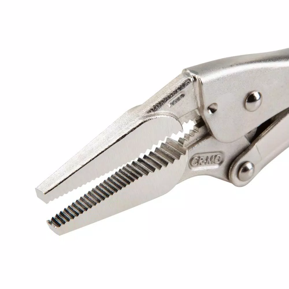 TEKTON 9 in. Long Nose Locking Pliers, 4-Piece Set