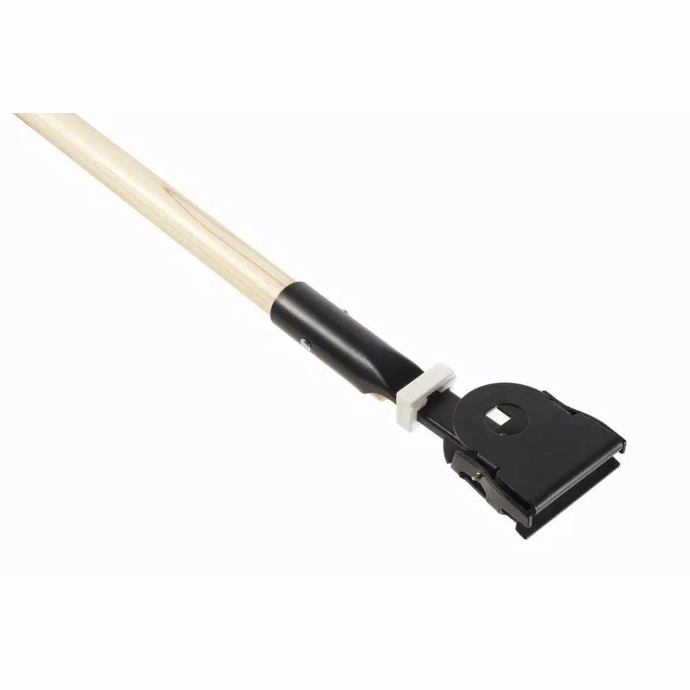 Rubbermaid Commercial Products 60 in. Hardwood Snap-On Dust Mop Handle with 360° Swivel