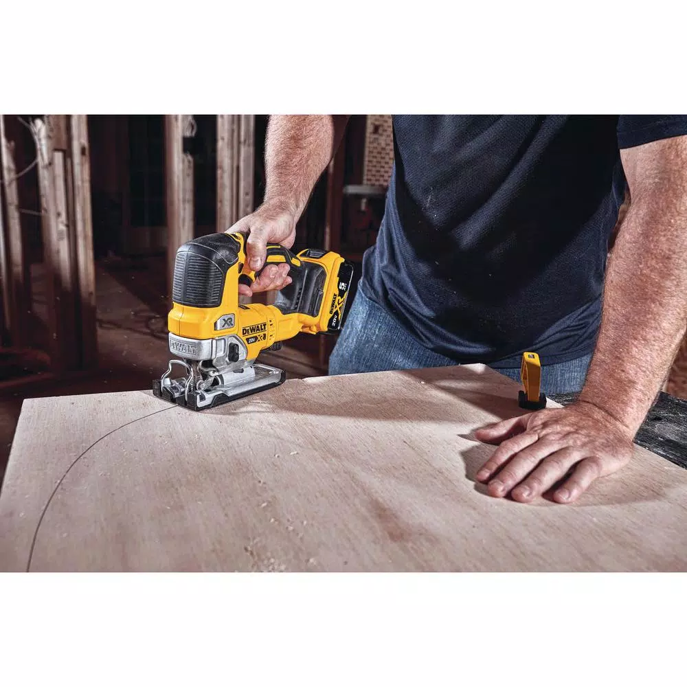 DEWALT 20V MAX XR Cordless Brushless 5 in. Random Orbital Sander & Jigsaw Combo Kit with 5.0Ah Battery