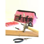 Apollo 201-Piece Home Tool Kit with Soft-Sided Tool Bag, Pink thumbnail 6