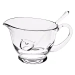 Badash Crystal Crystal Gravy Boat with Ladle Set, 16 oz. Mouth Blown Glass thumbnail 1