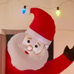 Unbranded 7 ft. Pre-Lit Inflatable Jolly Holiday Camper with Santa, Snowman, and Reindeer thumbnail 4