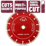 GRIP TIGHT TOOLS 7 in. Professional Segmented Diamond Blade for Granite, Concrete, Marble, and Masonry thumbnail 2