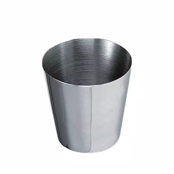Visol Stainless Steel Shot Cup Set with Genuine Black Leather Carrying Case - 3 Cups