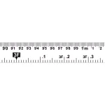 Lufkin P1000 33 ft. Engineer's Hi-Viz Orange Tape Measure, 1 in. Wide thumbnail 2