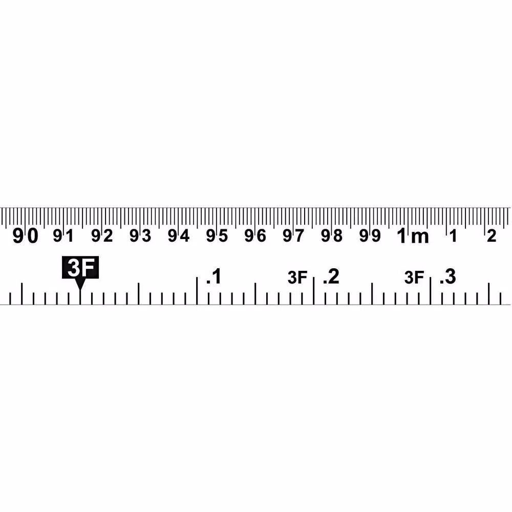 Lufkin P1000 33 ft. Engineer's Hi-Viz Orange Tape Measure, 1 in. Wide